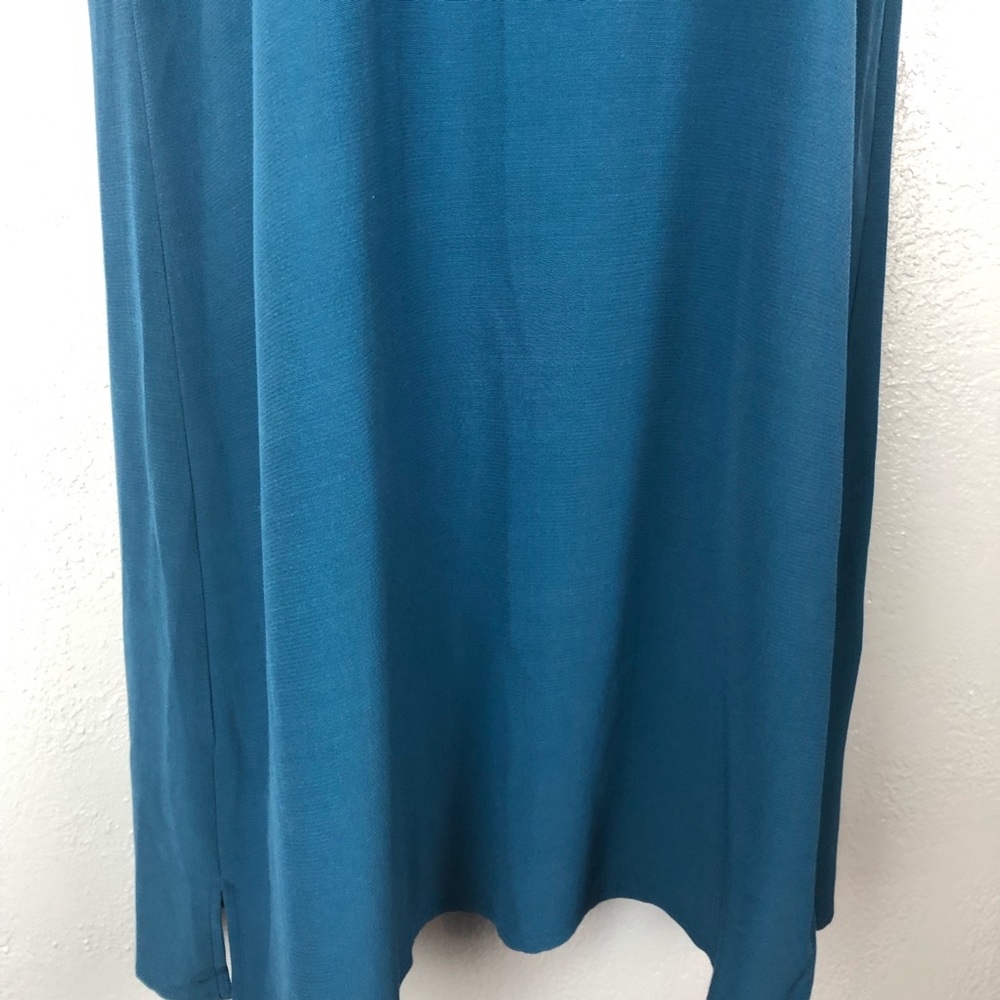 EILEEN FISHER blue viscose shift dress Sz Small - Picture 4 of 15